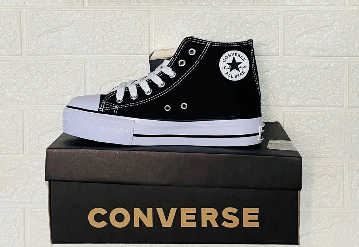 Converse negro tela