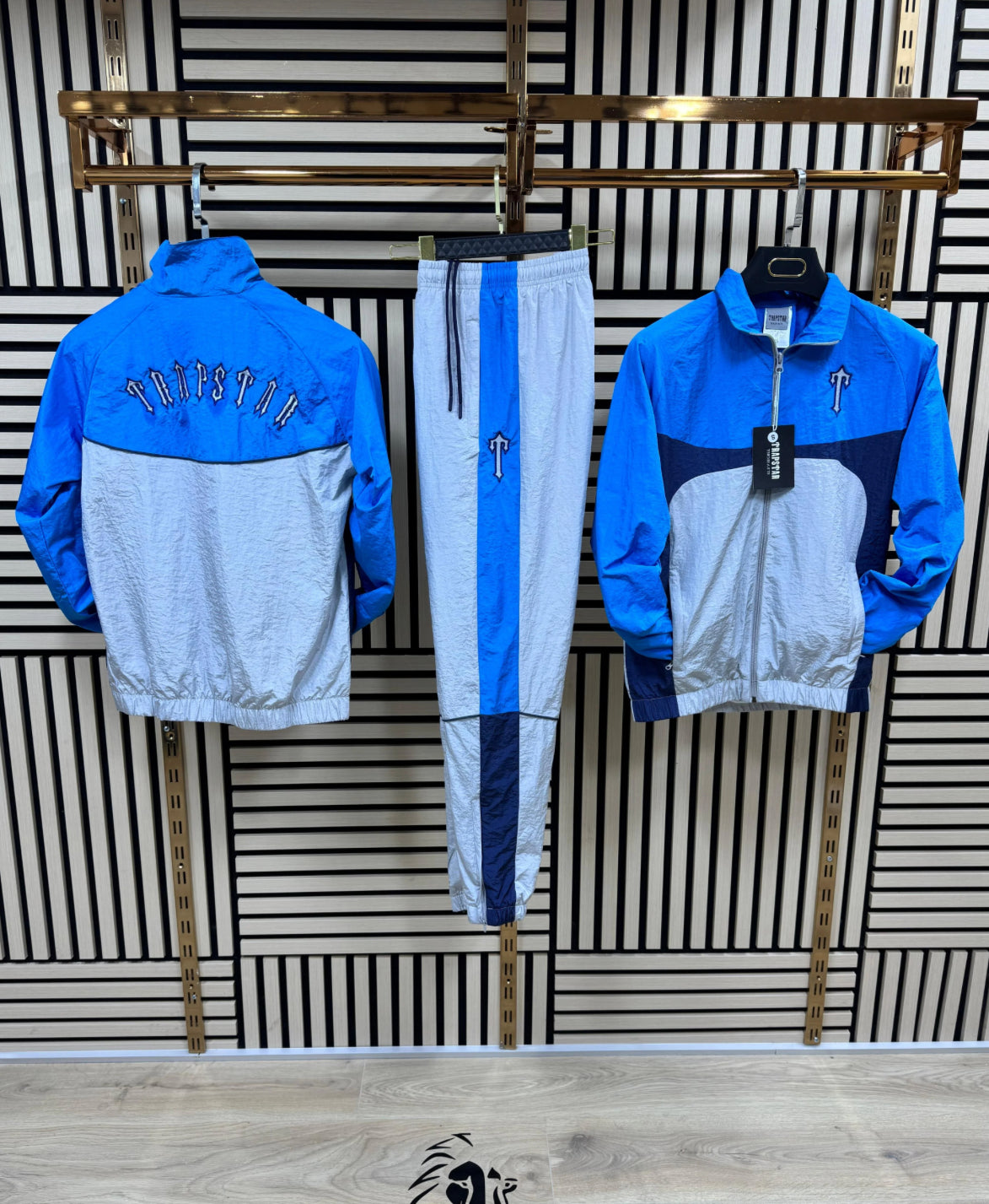 Chándal Trapstar azul y gris
