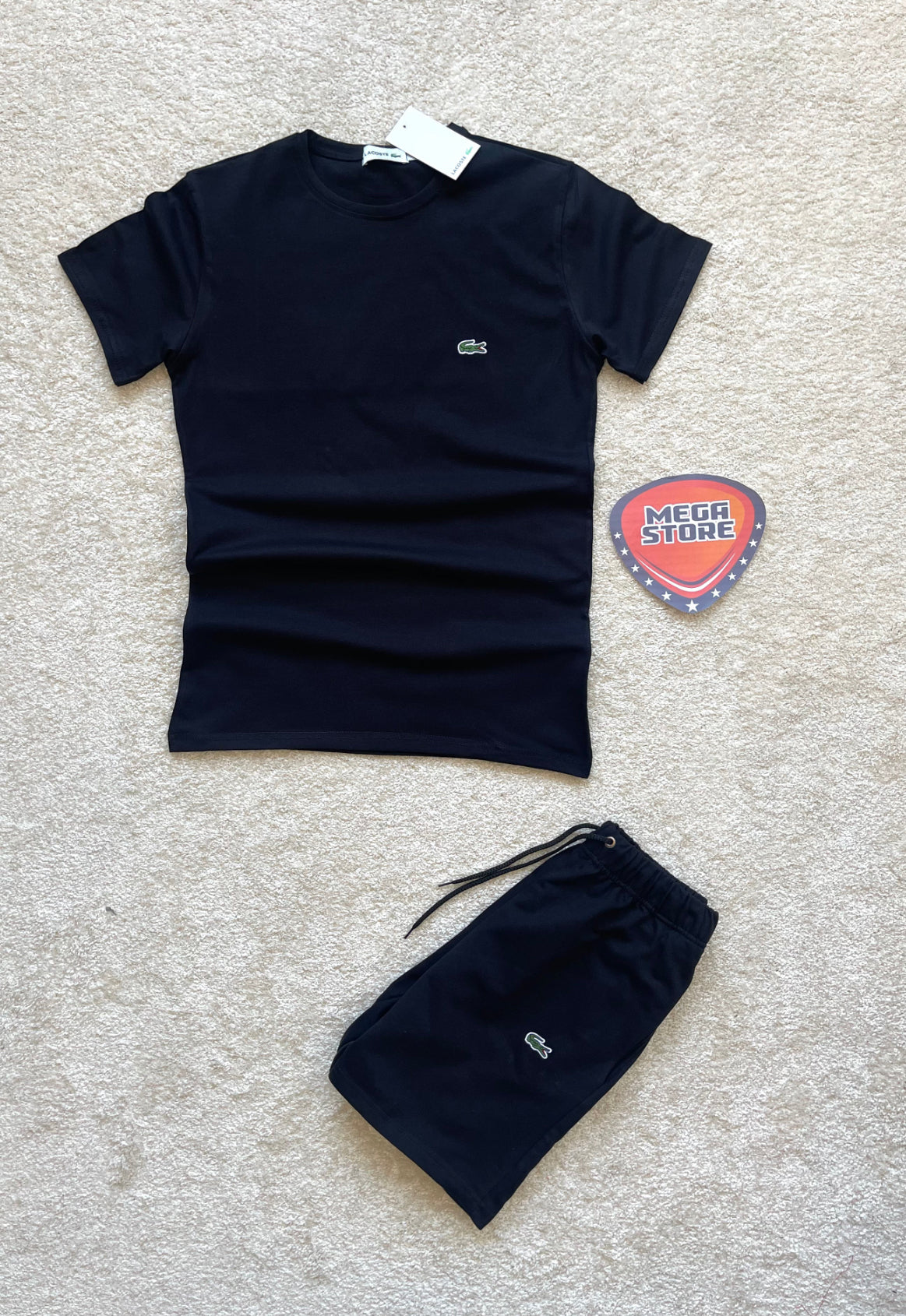 Conjunto Lacoste negro