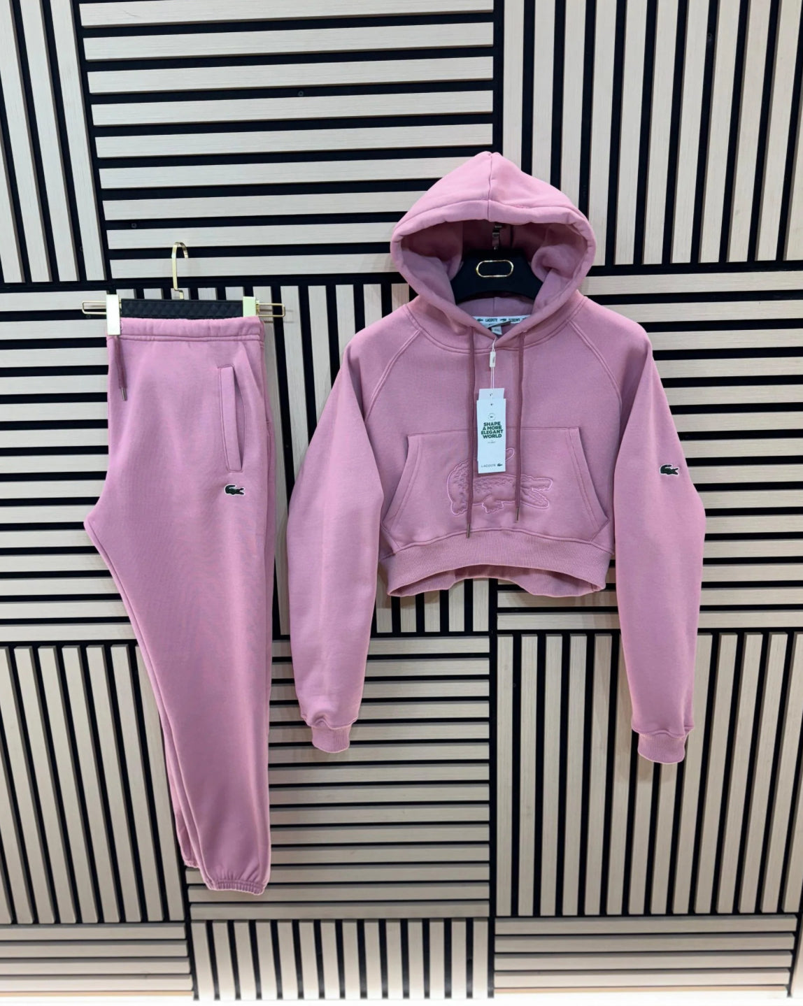 Chándal Lacoste rosa mujer