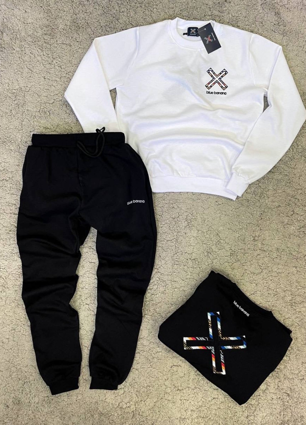 Chándal Blue Banana blanco y negro